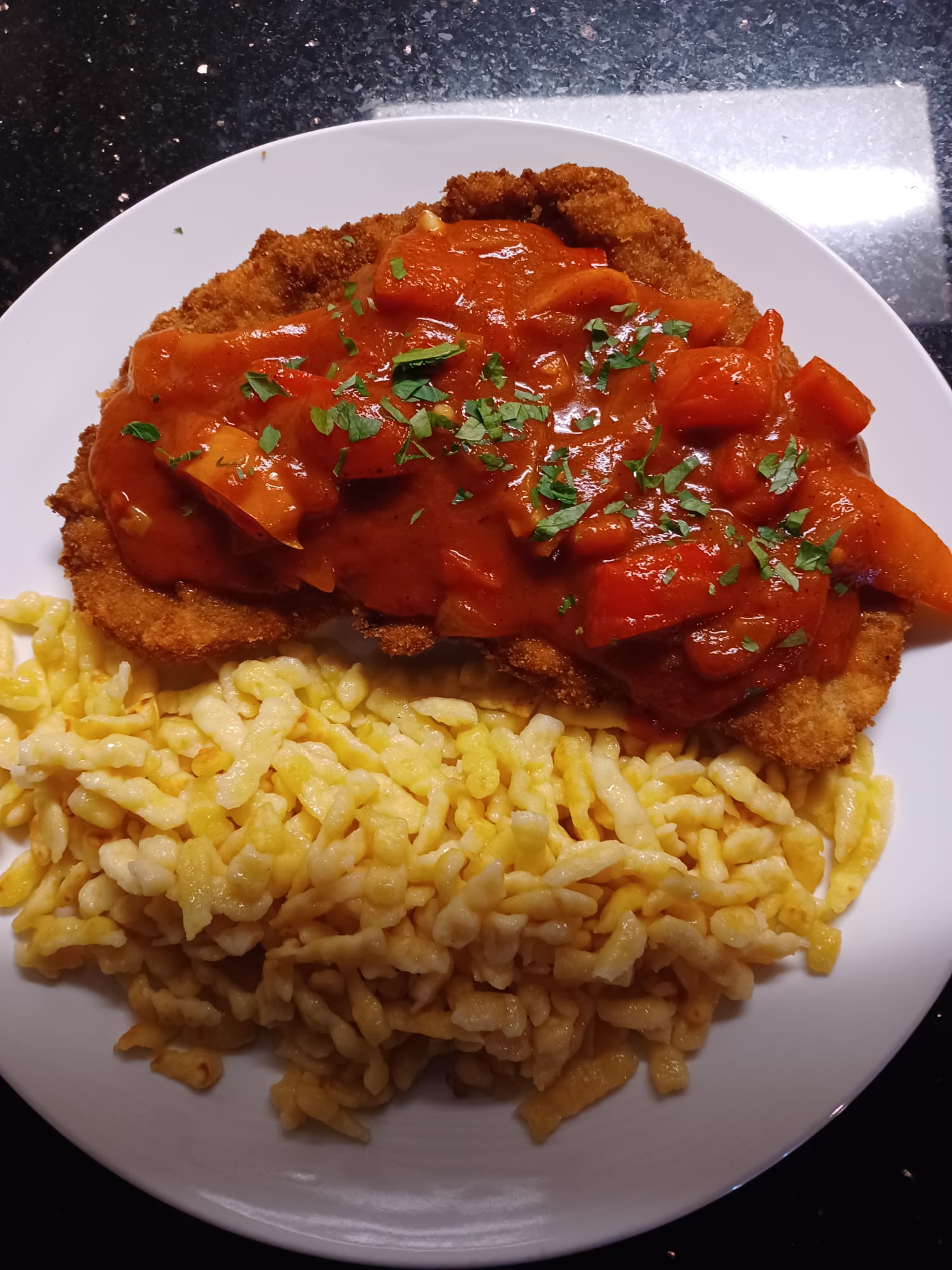 Schnitzel zigeuner style